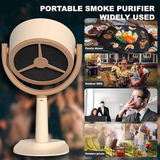 Compact Desktop Range Hood – USB Powered, Grease & Smoke Absorber