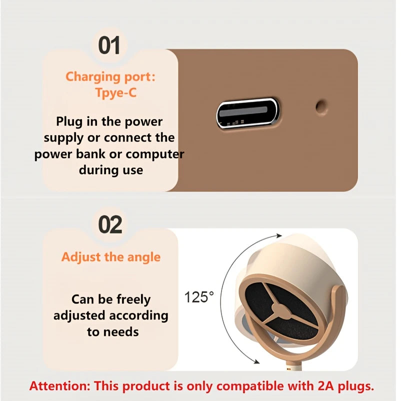 Compact Desktop Range Hood – USB Powered, Grease & Smoke Absorber