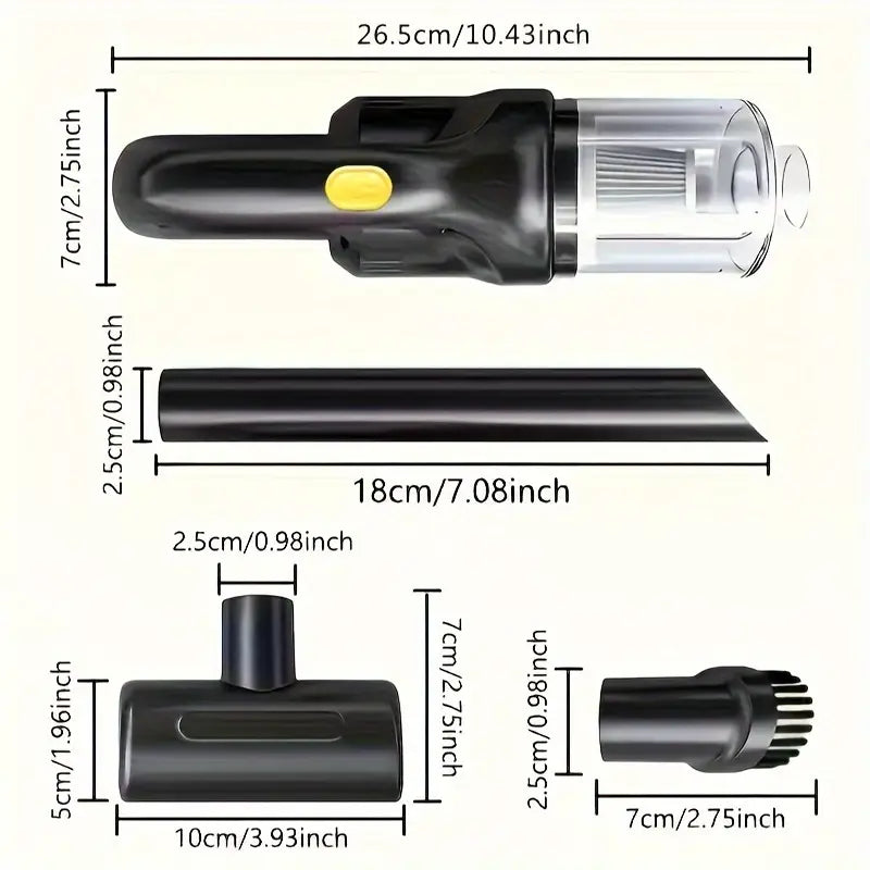 High-Suction Cordless Handheld Vacuum Cleaner – Rechargeable