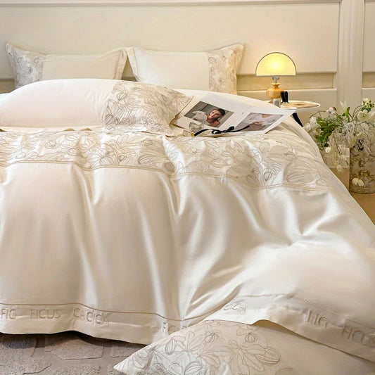 Milk White Fig Water 4-Piece Bedding Set