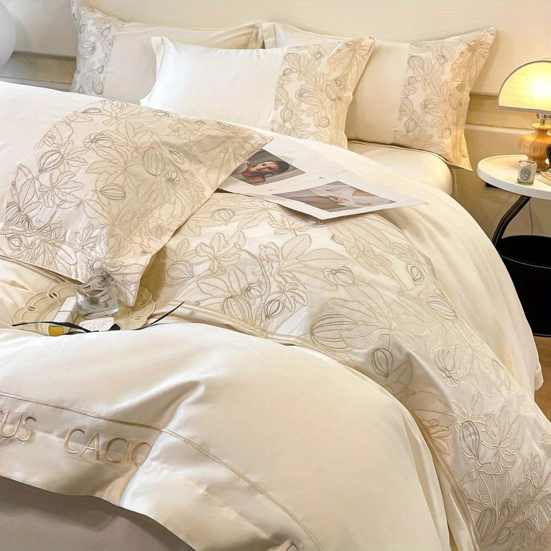 Milk White Fig Water 4-Piece Bedding Set