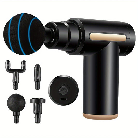 Ultra-Quiet Portable Handheld Massager – 6 Speeds, Rechargeable, Ergonomic Design