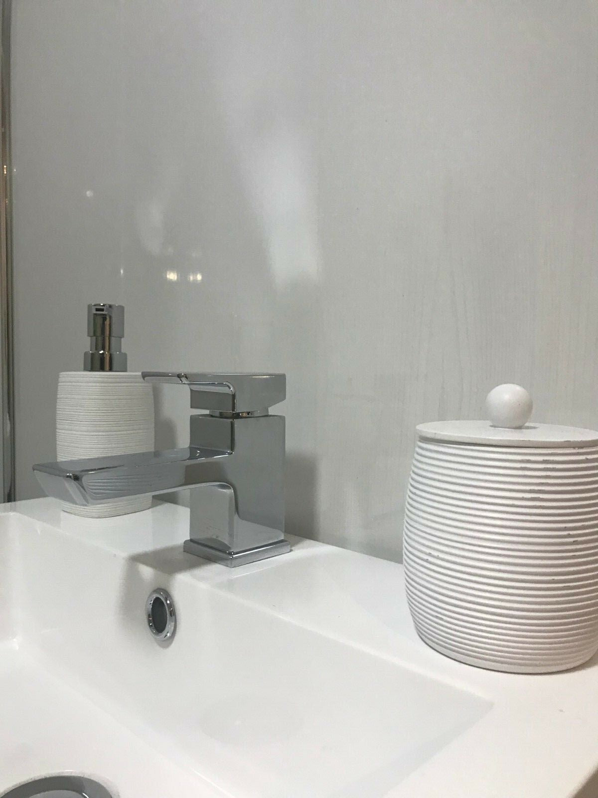 10 White Black Grey Sparkle & Marble Shower Wall Panels PVC Bathroom Cladding