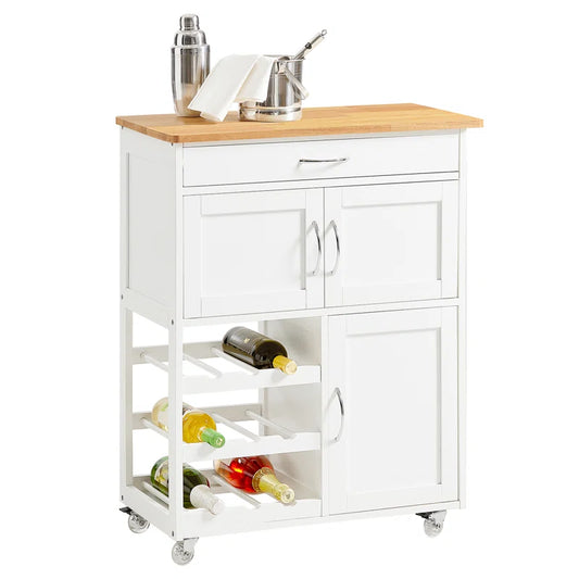 Rainer Wood Kitchen Cart