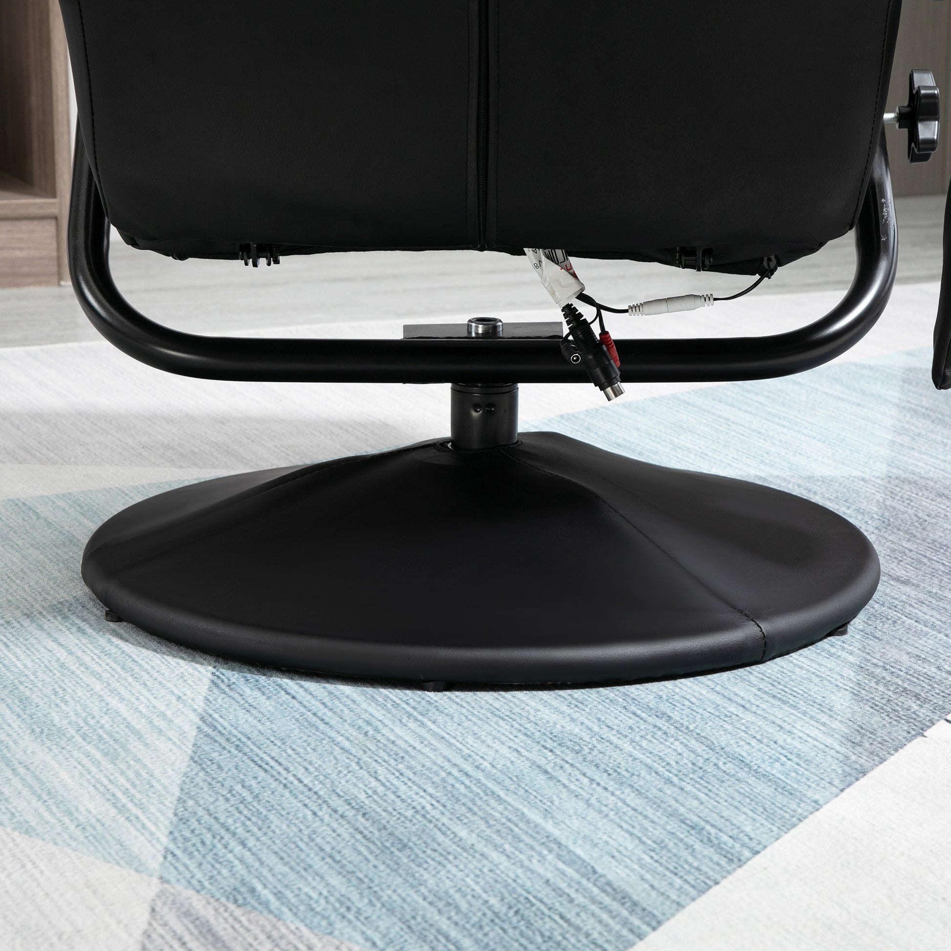 Freestanding Living Room Chair with High Density Cushion and Footrest Beige