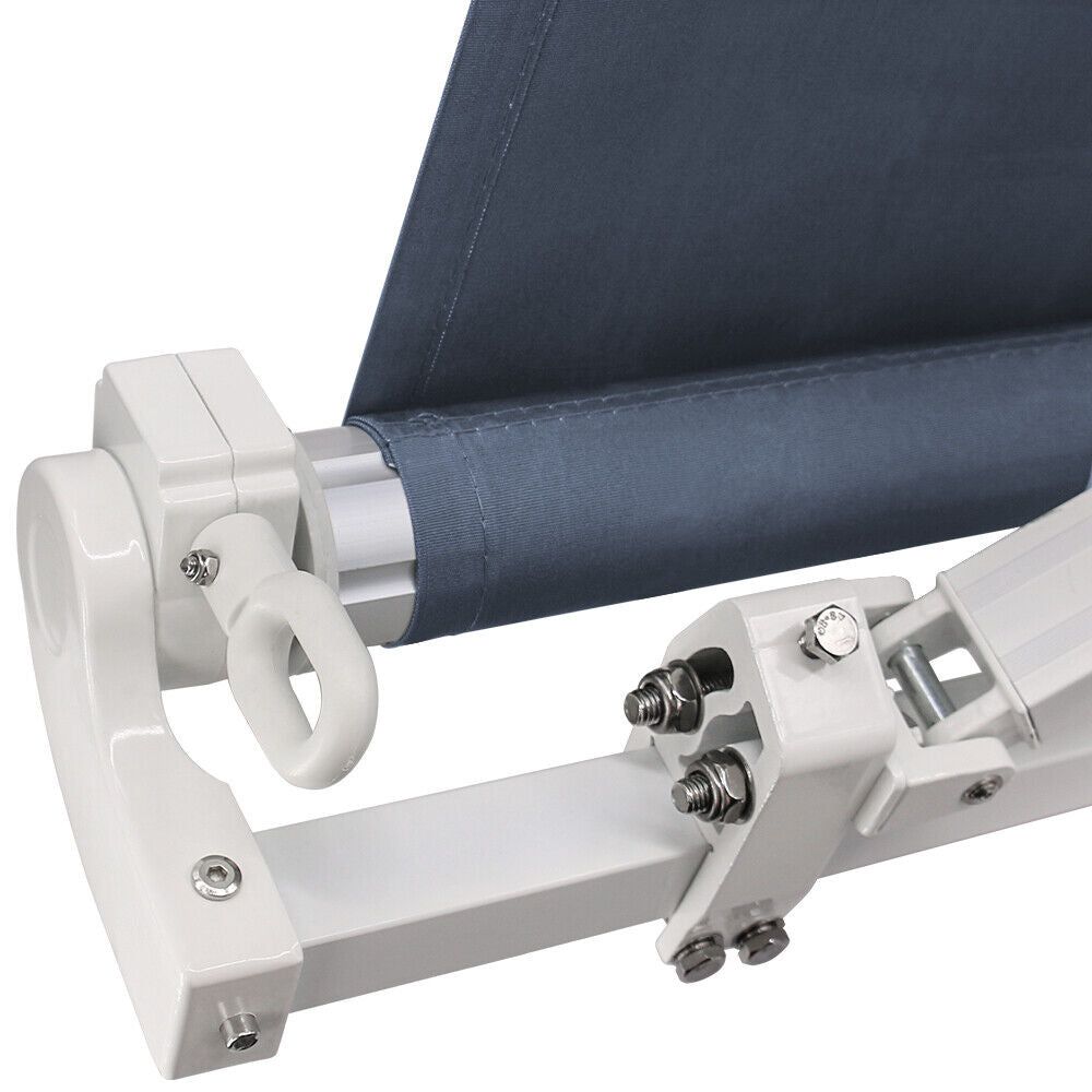 2X1.5M Retractable Awning Manual Outdoor Garden Canopy Patio Sun Shade Shelter