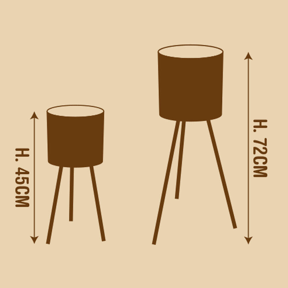 Outdoor Garden Patio Décor Metal Flower Pot Set Planter Raised on Legs