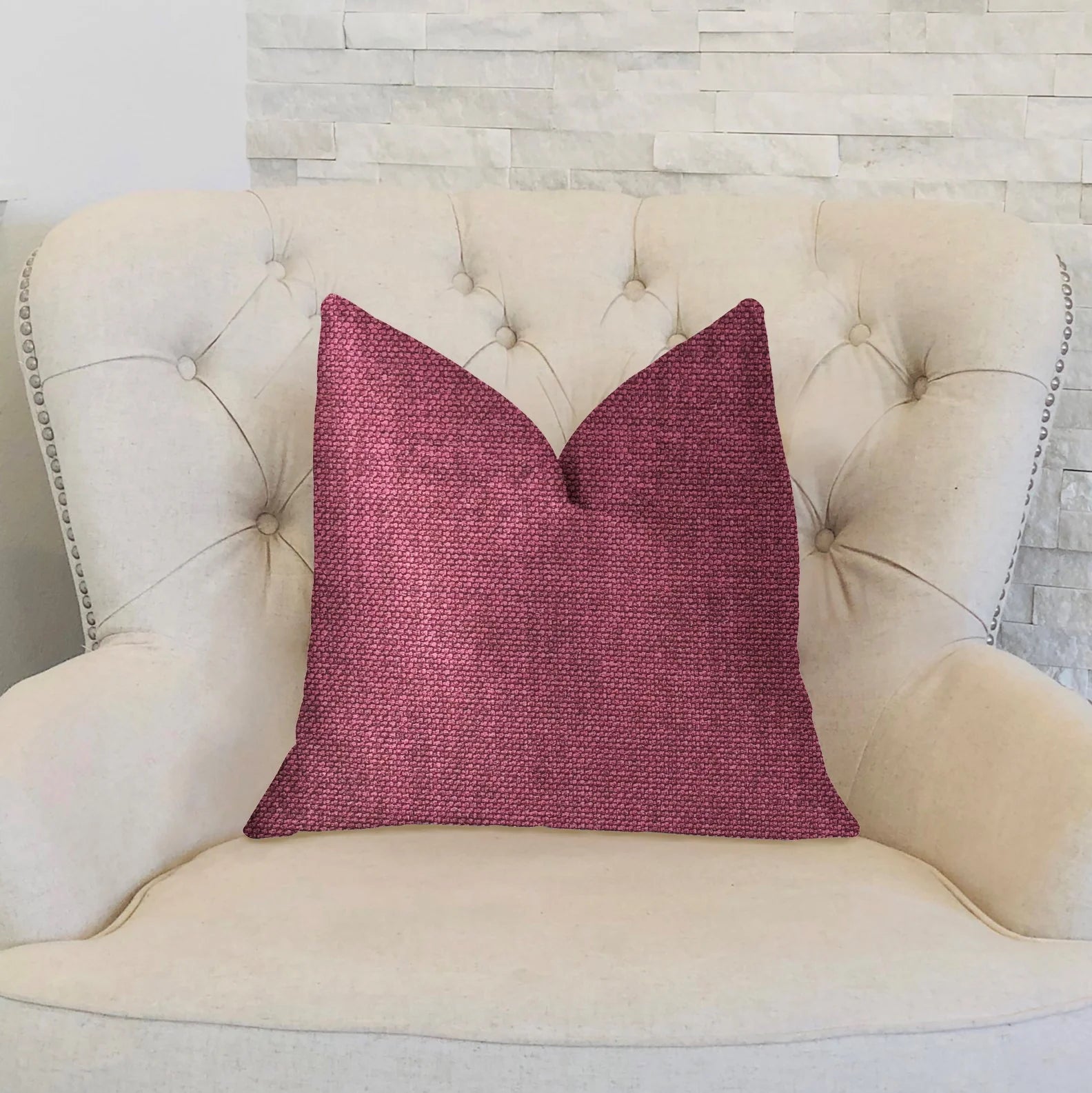 Plumptious Purple Luxury Throw Pillow
