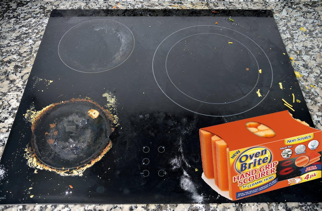 Oven Brite Hand Grip Scourer 4PK Non-Scratch Washing up Kitchen Cleaning