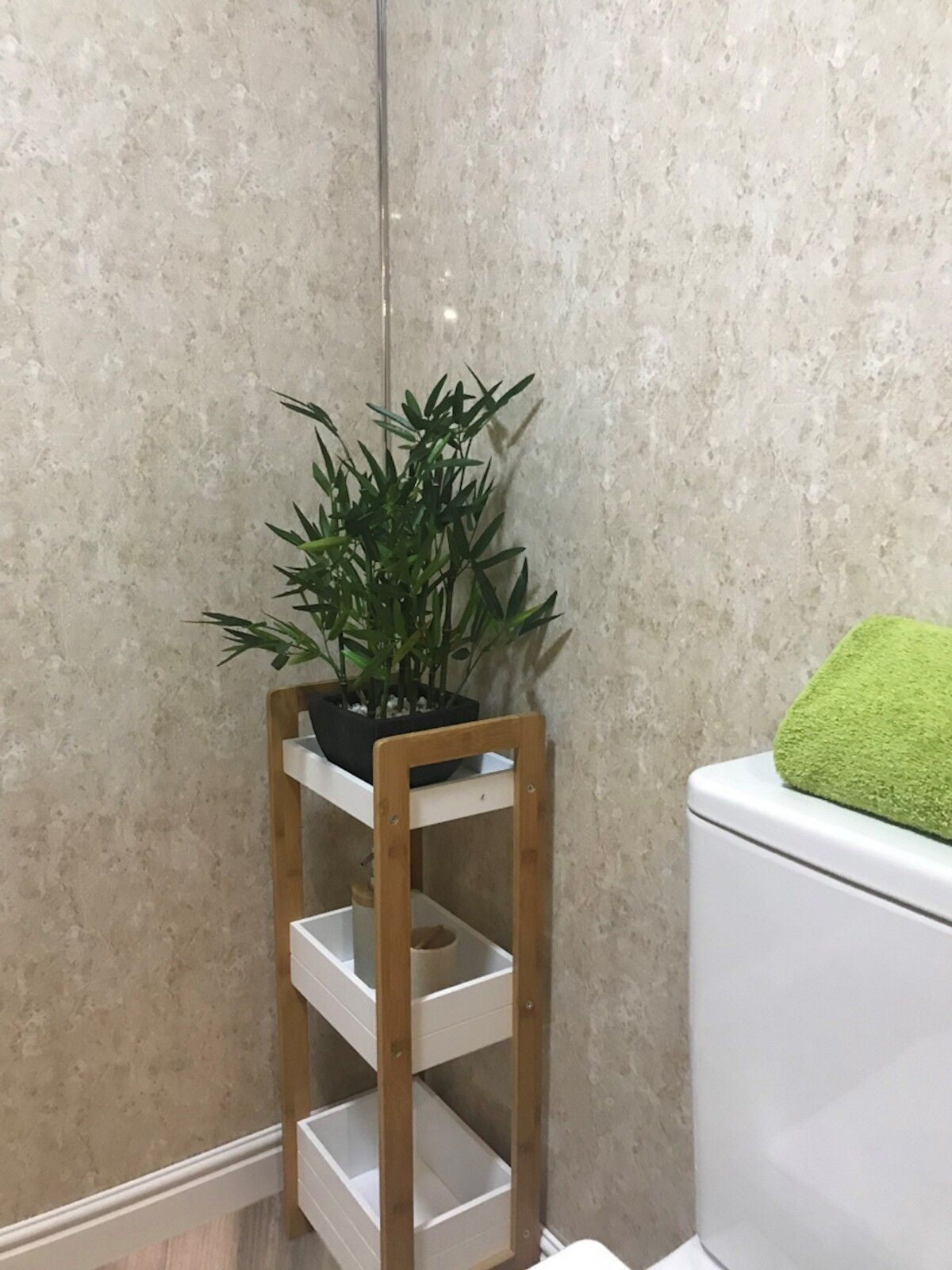 10 White Black Grey Sparkle & Marble Shower Wall Panels PVC Bathroom Cladding