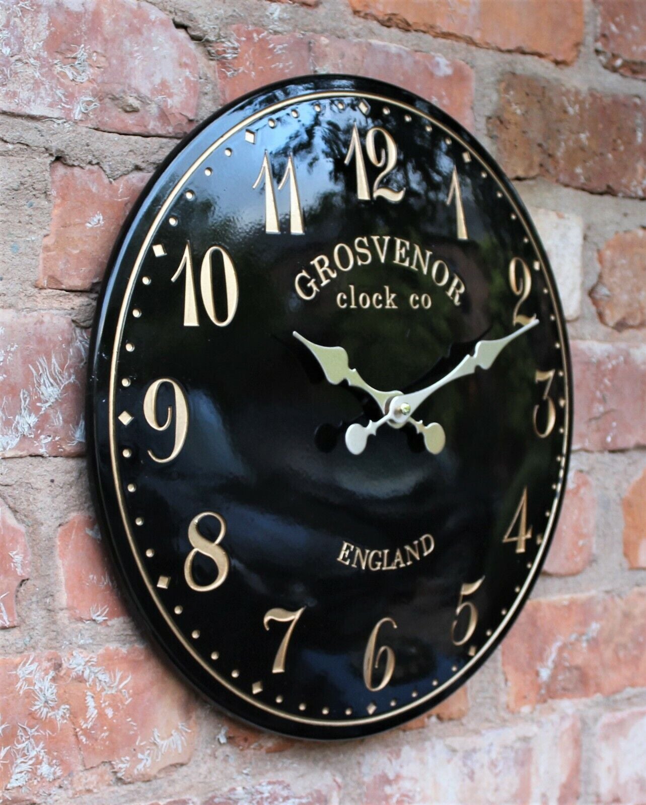Outdoor Indoor Garden Wall Clock Station Hand Painted Church Clock Home Decor