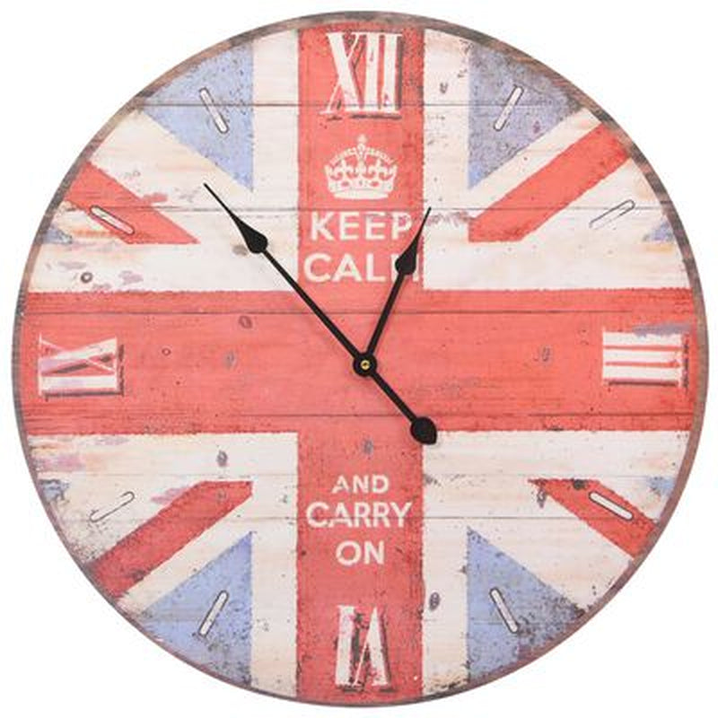 Vintage Wall Clock Colourful 30 Cm