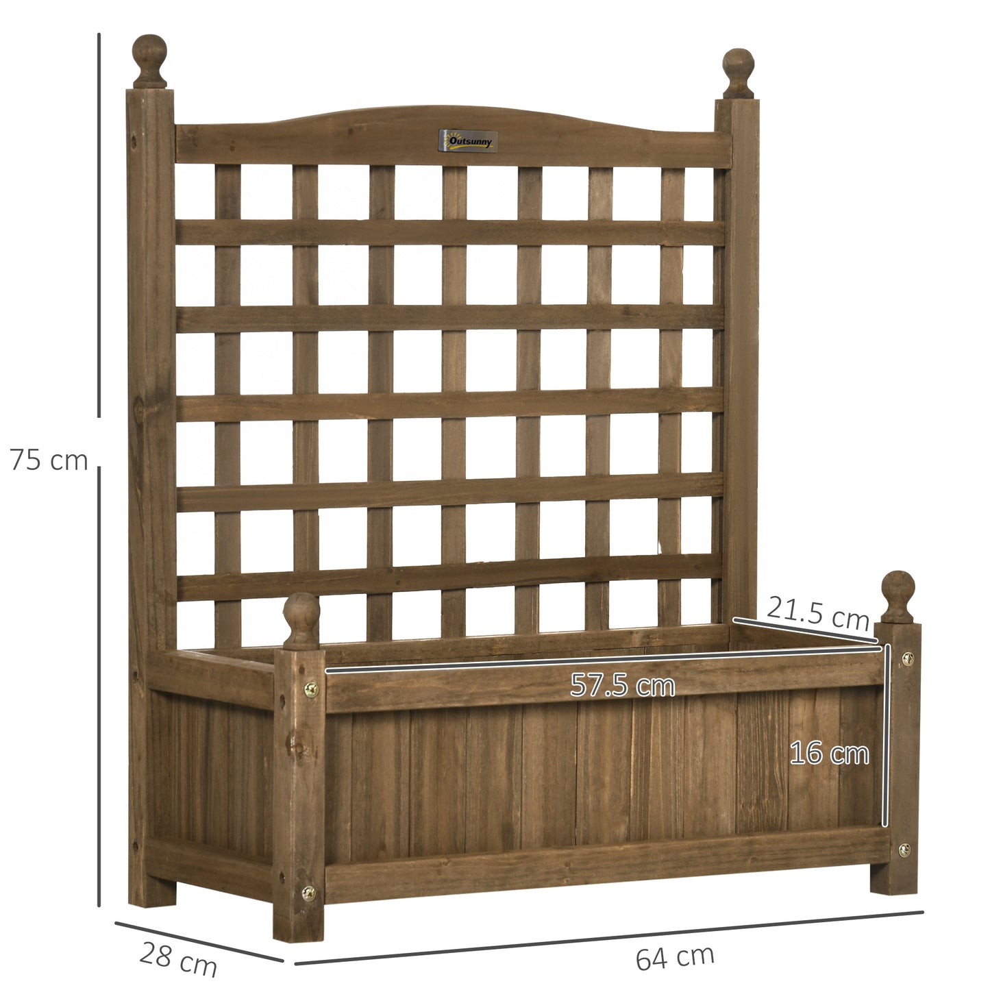 Garden Planters with Trellis for Climbing Vines Indoor Outdoor