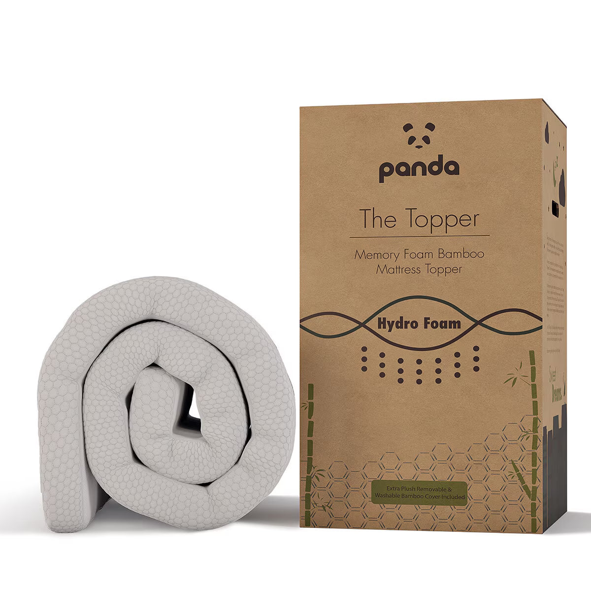 Memory Foam Bamboo Mattress Topper, Super King