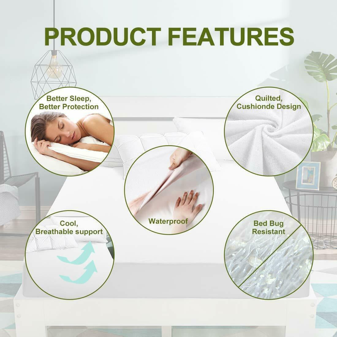 Teddy Fleece Fitted Sheet Extra Deep Cosy Warm Luxury Waterproof Mattress Cover