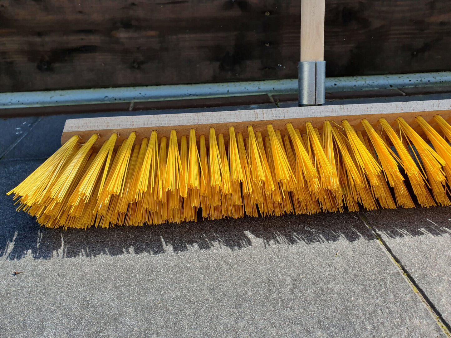 1.2M Traditional Outdoor Garden Sweeping Brush Floor Yard Wooden Broom Handle