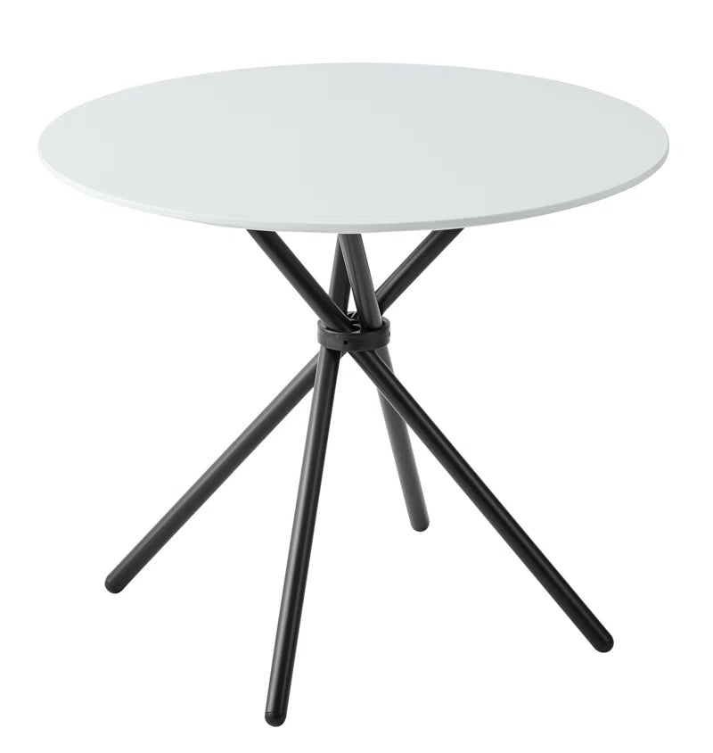 Mose Cullompton Small round Dining Table (TAB202, 90Cm) with 4 Chairs (CHA502-SGY)