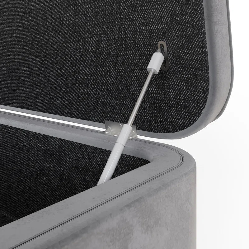 Analissa Velvet Upholstered Storage Bench