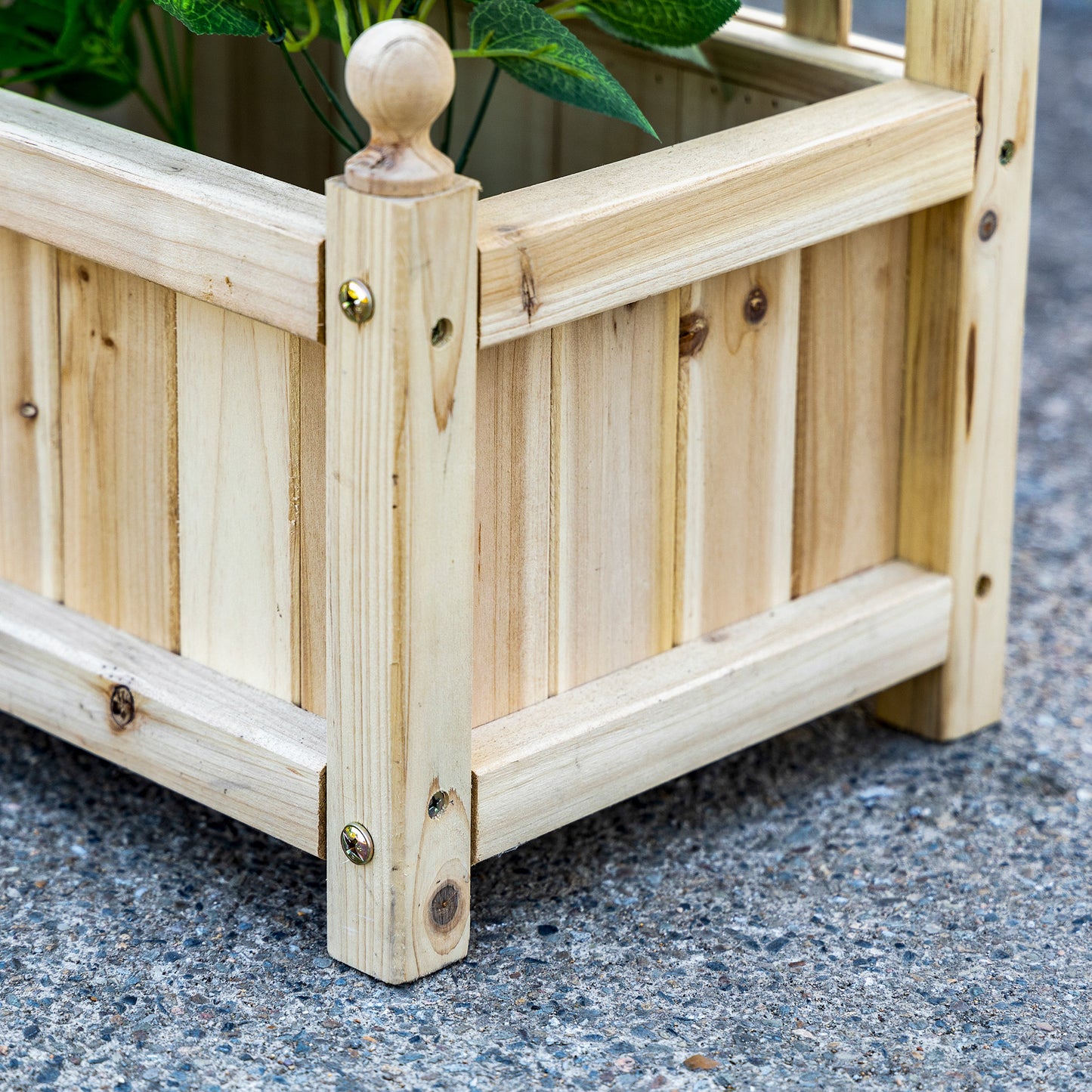Garden Planters with Trellis for Climbing Vines Indoor Outdoor