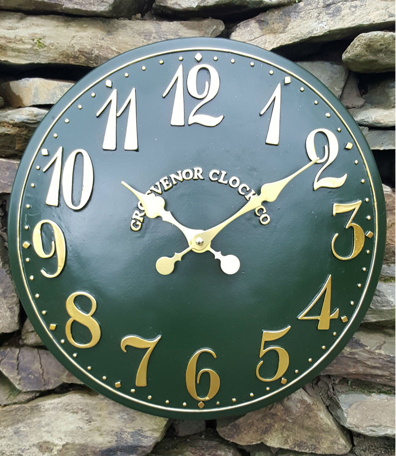 Outdoor Indoor Garden Wall Clock Station Hand Painted Church Clock Home Decor