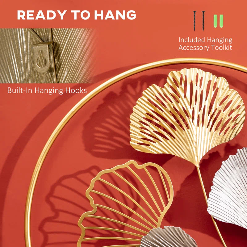 Glam Abstract Wall Decor on Metal