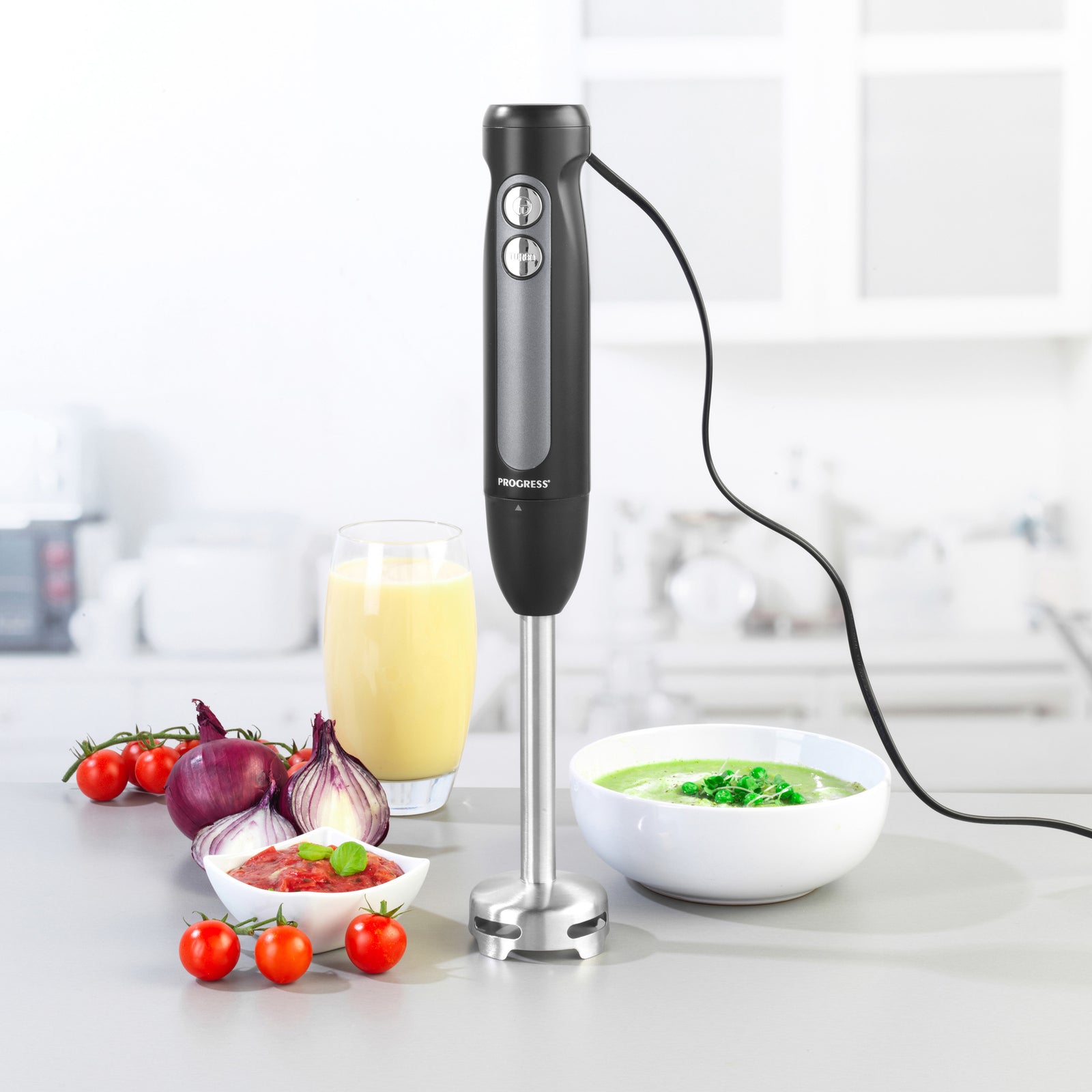 Progress Electric Hand Blender Shimmer Food Processor 300W Stainless Steel Blade