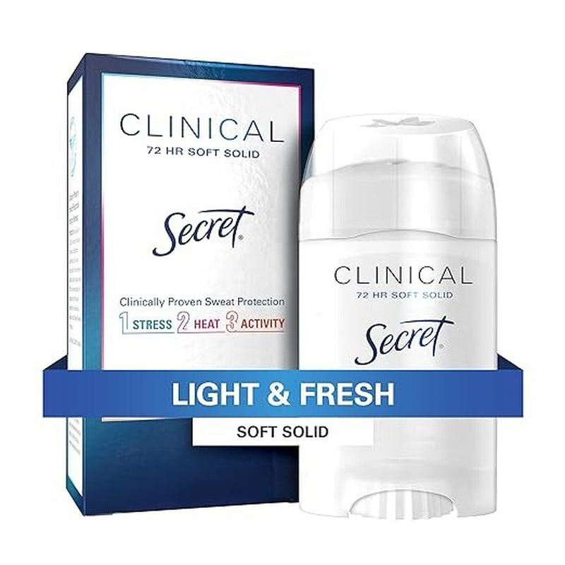 Secret Clinical Strength Antiperspirant & Deodorant Soft Solid | Light & Fresh
