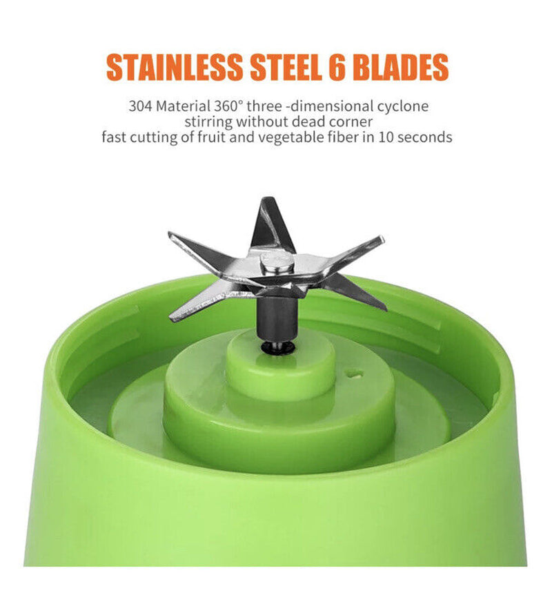 Portable Electric Blender Juicer Fruit Blender Maker Milk Shaker Upgraded