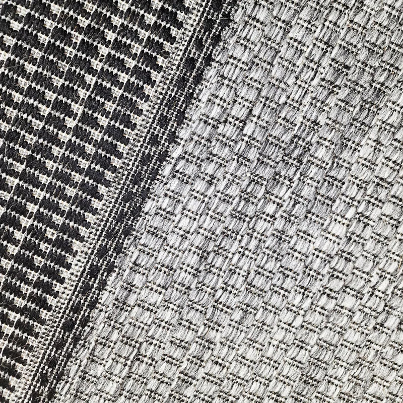 Non Slip Border Grey Rug Flat Weave Kitchen Living Room Carpet