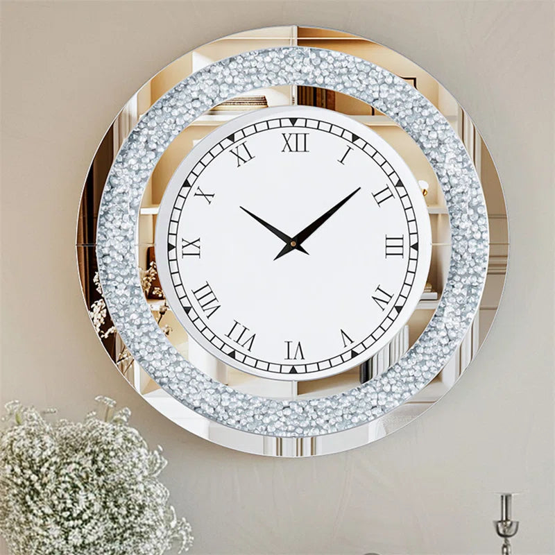 Annwyn Glass Wall Clock