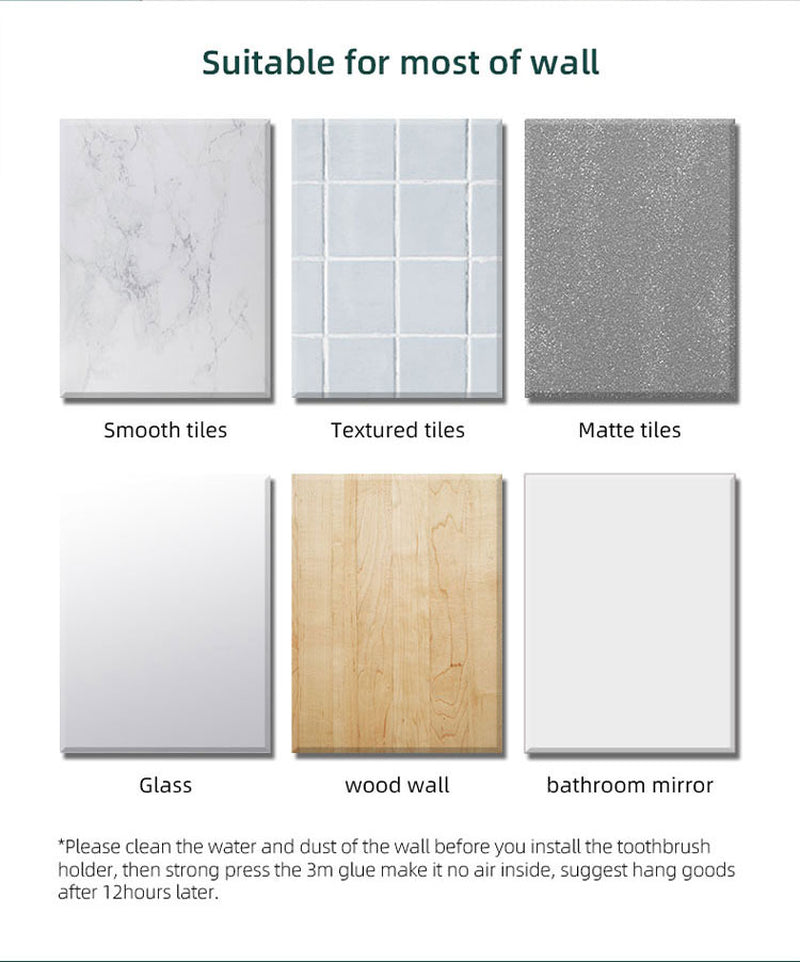 Caredite 2023 Toothbrush Sterilizer Holder with New Multi Colors, Fast Drying Professional Home Toothbrush Sterilizer Protect Your Family Oral Health Bathroom Wall-Mounted Adjustable