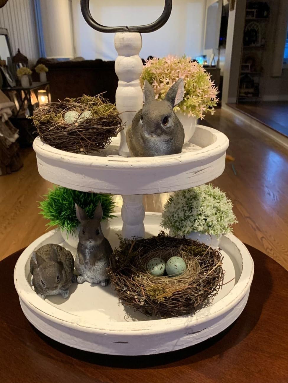 Faux Decorative Bird'S Egg Nest - Cute Bird Nest with Eggs Tabletop Decoration for Spring, Summer, Everyday Home Decor (Robin'S Eggs - Set of 2)