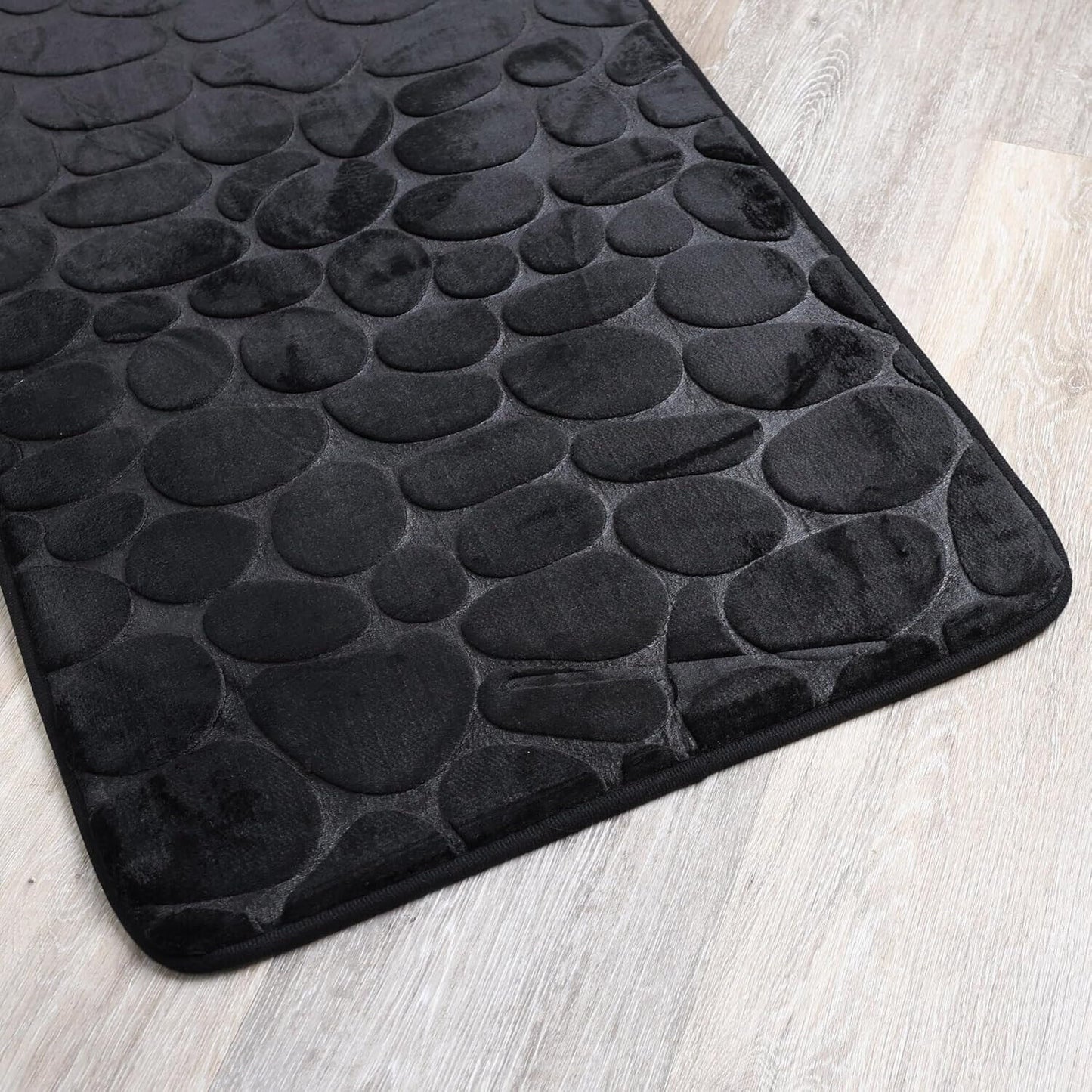 2 PCS Bathroom NON SLIP BATH MAT MEMORY FOAM ULTRA SOFT TOILET BATHROOM RUGS