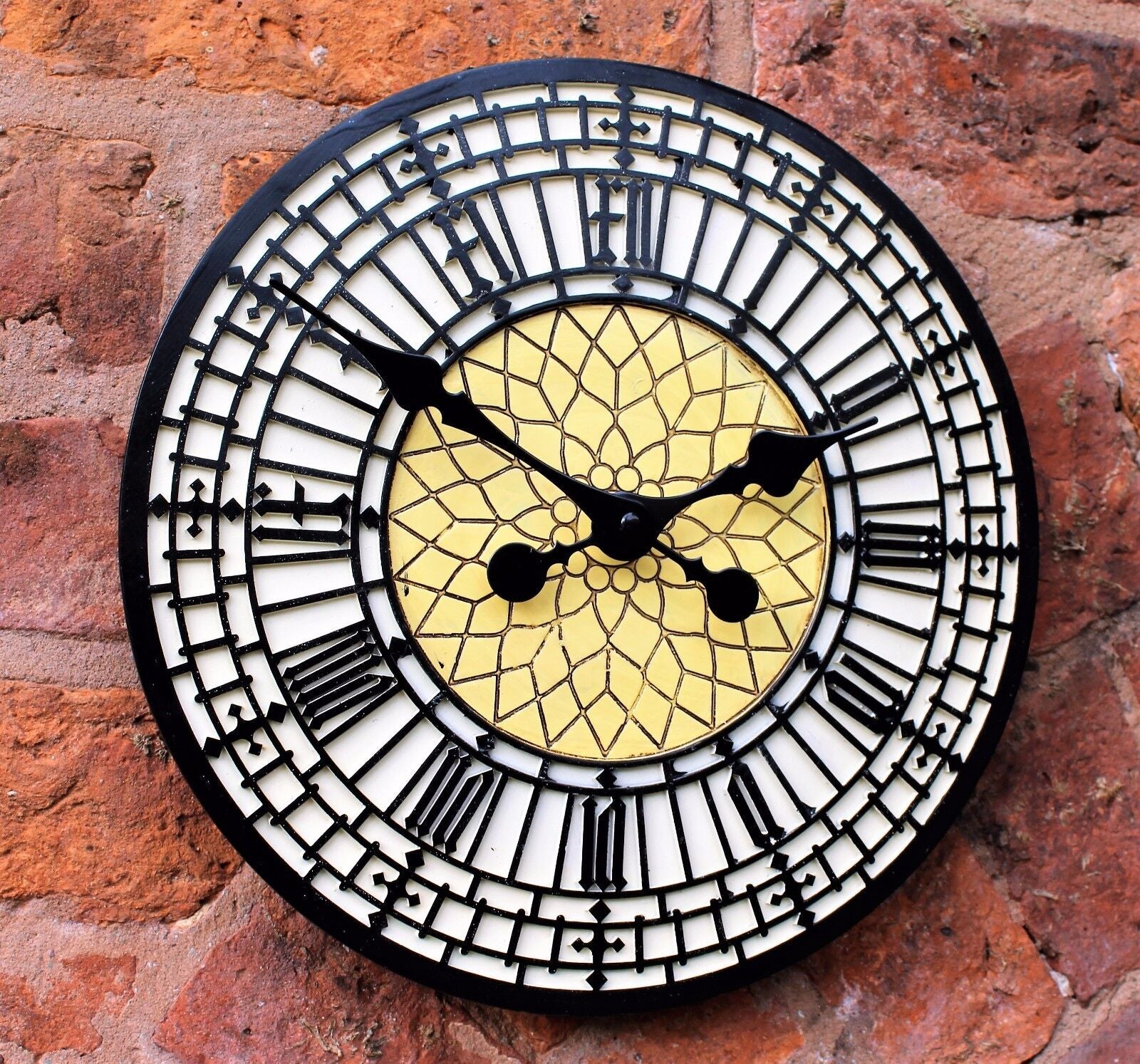 Garden Clock Outdoor Indoor 12" Garden Station Wall Clock Big Ben Westminster