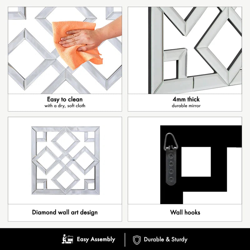 Bedroom Wall Décor, Geometric Wall Hanging Decoration for Living Room Furniture