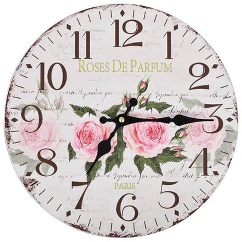 Vintage Wall Clock Colourful 30 Cm