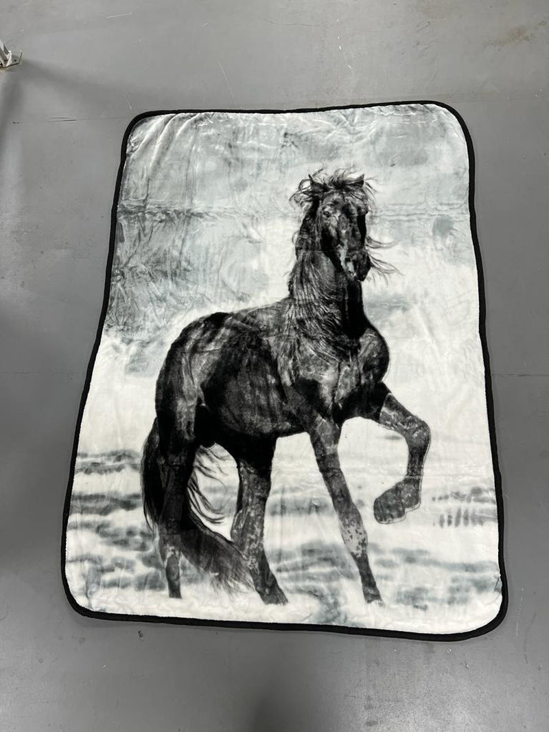 Large Fleece Blanket Throw Reversible Soft Warm Bed Sofa Blanket Double & King