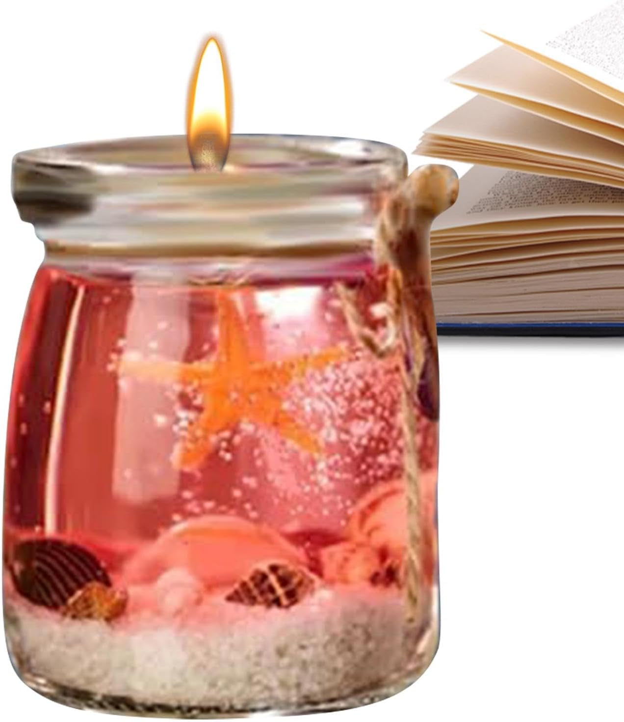 Aromatherapy Candles, Sea Theme Gel Candle, Home Air Freshener, Aromatherapy Jar Candles for Creating Relaxing Ambience