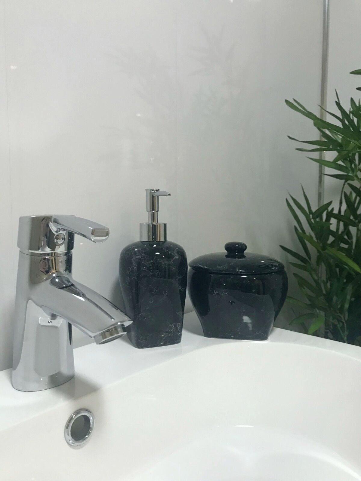 10 White Black Grey Sparkle & Marble Shower Wall Panels PVC Bathroom Cladding