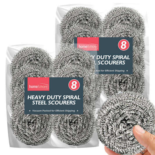16-32 Stainless Steel Scourers Heavy Duty Kitchen Wire Pan Pads Washing Cleaning