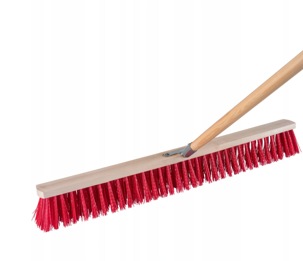 1.2M Traditional Outdoor Garden Sweeping Brush Floor Yard Wooden Broom Handle