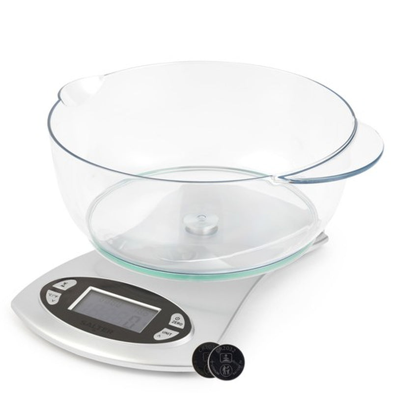 Salter Electronic Kitchen Scale & Jug 5Kg Capacity Easy Read Weigh Food & Liquid