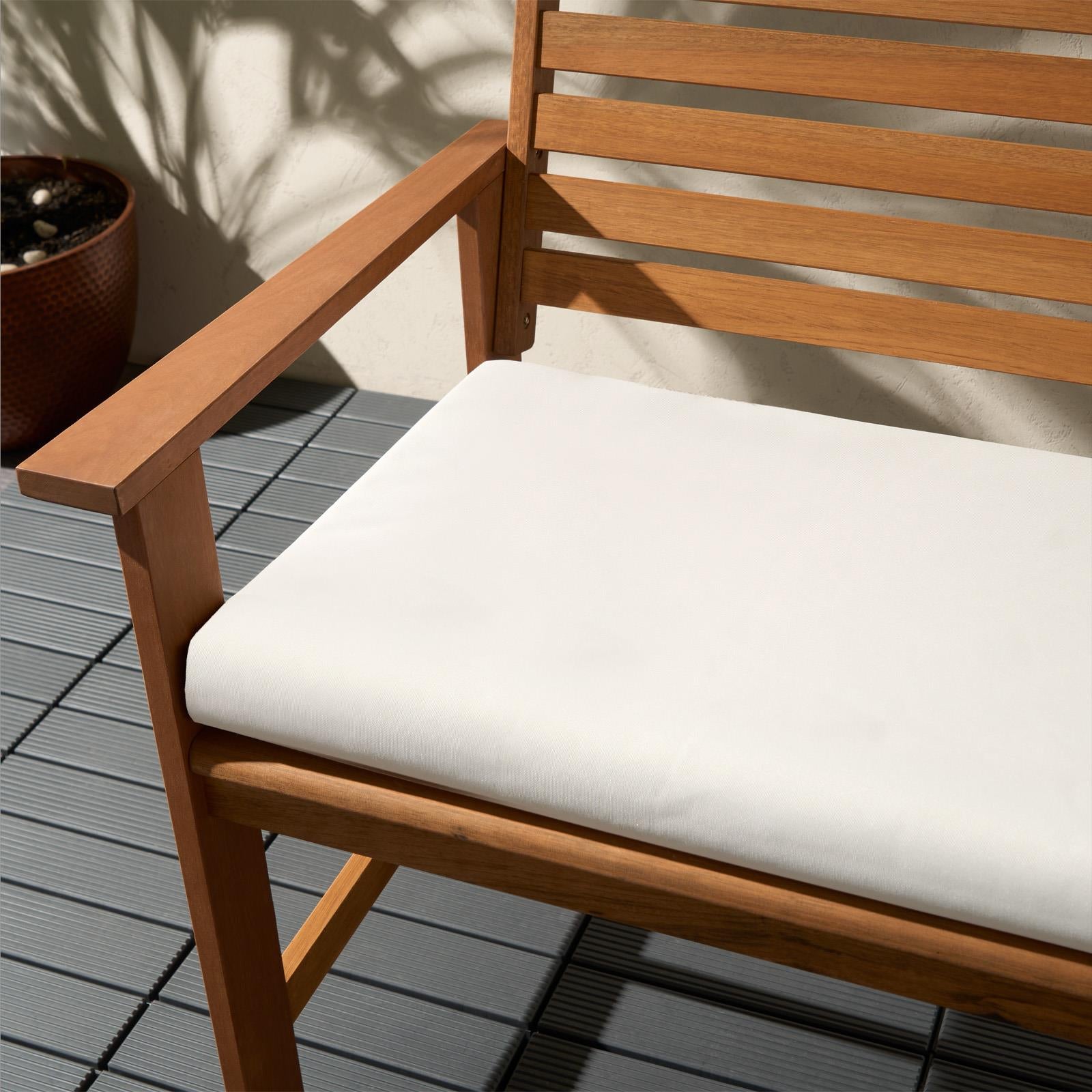 Waterproof Bench Cushion Pads Outdoor Garden 2/3 Seater Furniture Chair Cover