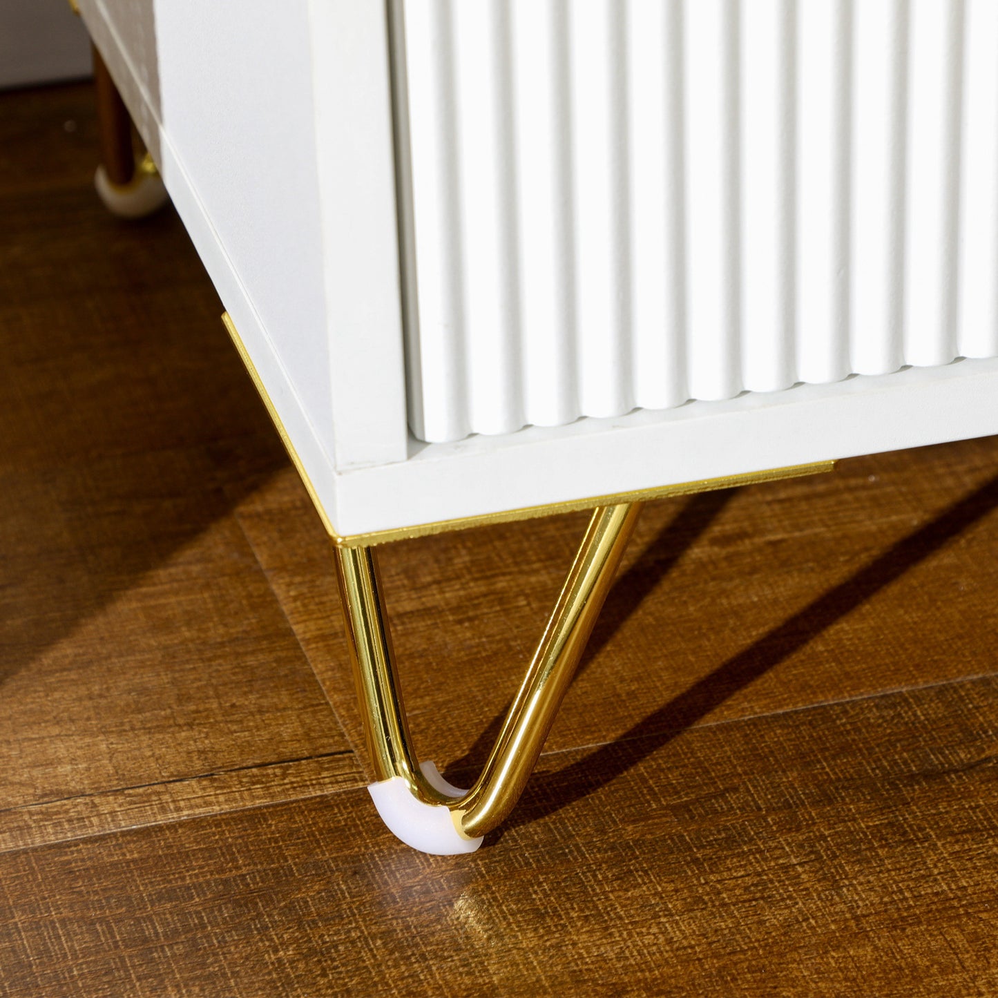Small Chest of Drawers, Dresser with Handles Living Room White