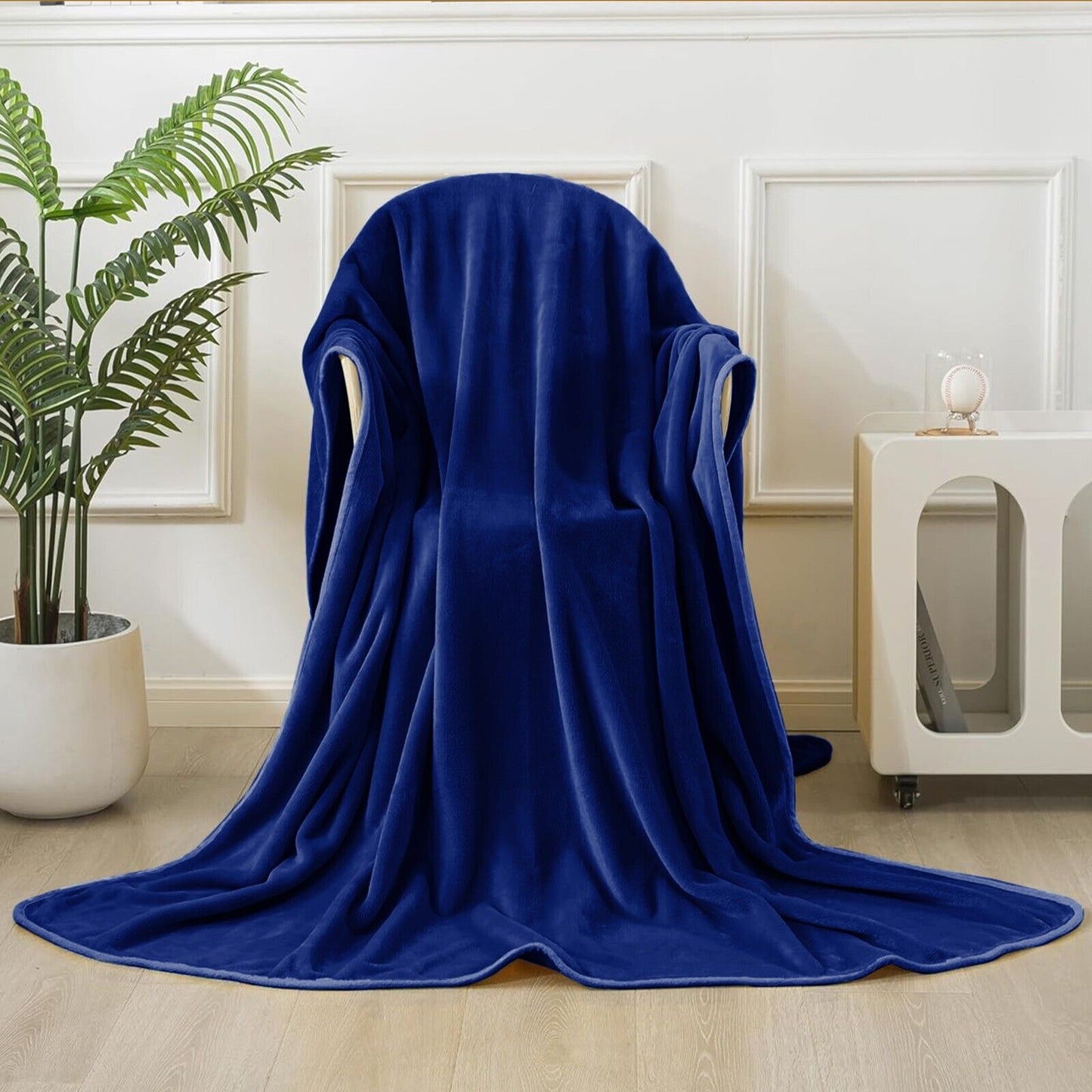 Large Fleece Blanket Throw Reversible Soft Warm Bed Sofa Blanket Double & King