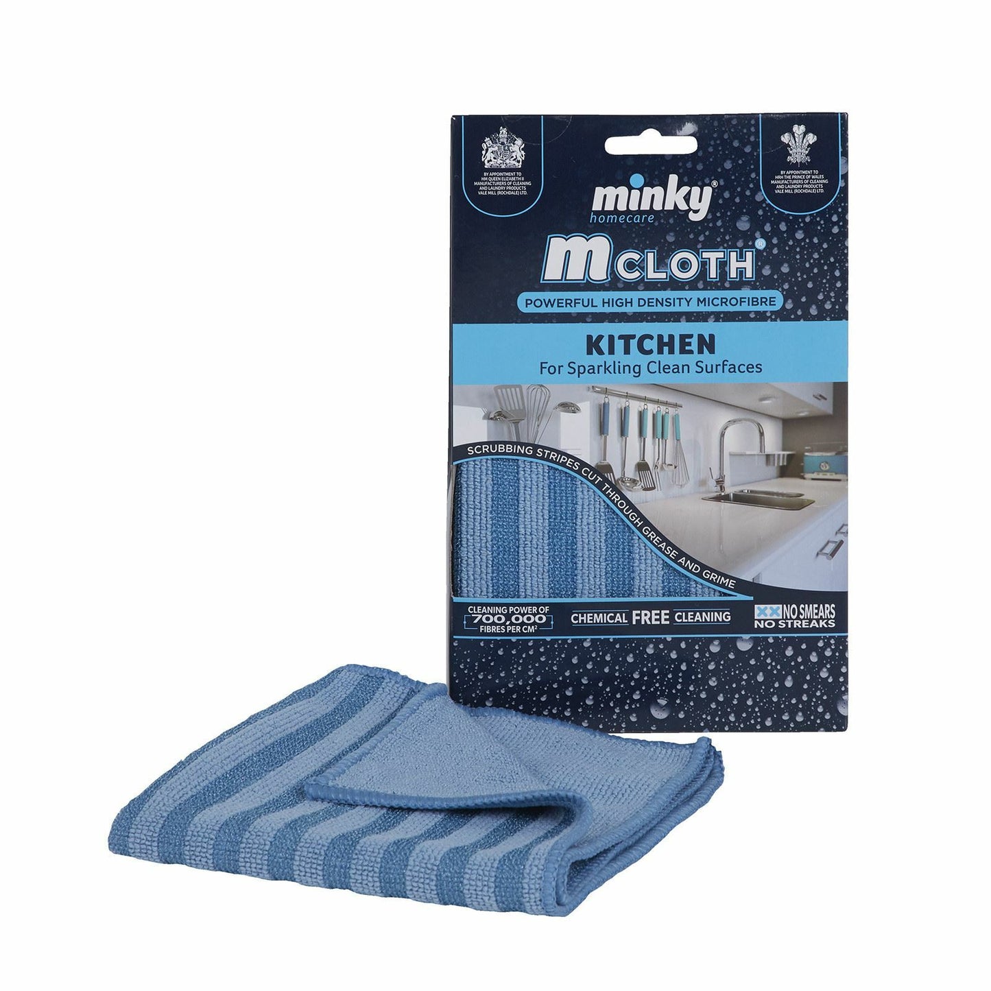 Minky Kitchen Cloth Sparkling Clean Surfaces Grease Grime Chemical Free Cleaning