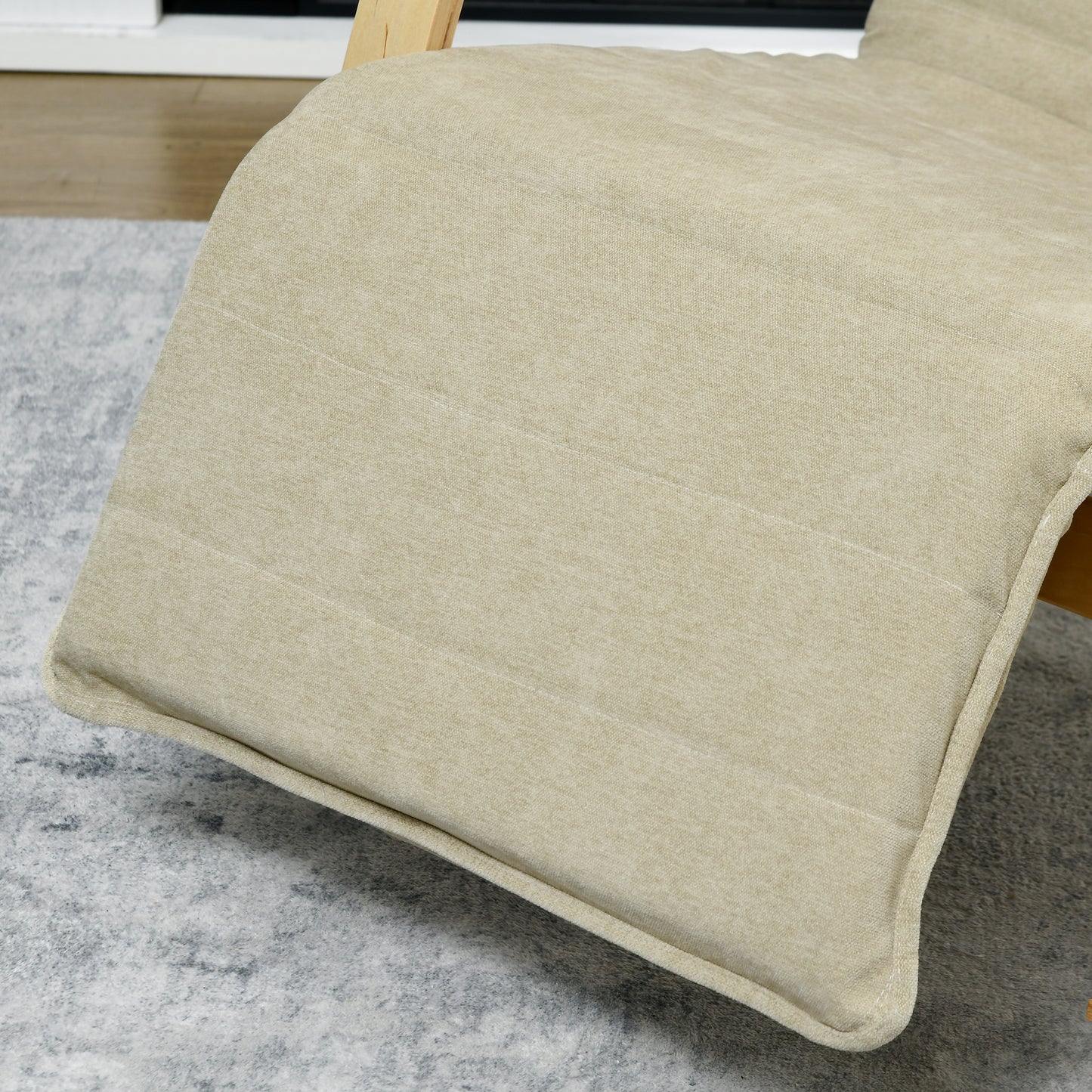 Modern Rocking Lounge Chair Recliner with Adjustable Footrest