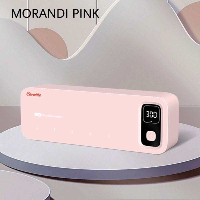Caredite 2023 Toothbrush Sterilizer Holder with New Multi Colors, Fast Drying Professional Home Toothbrush Sterilizer Protect Your Family Oral Health Bathroom Wall-Mounted Adjustable