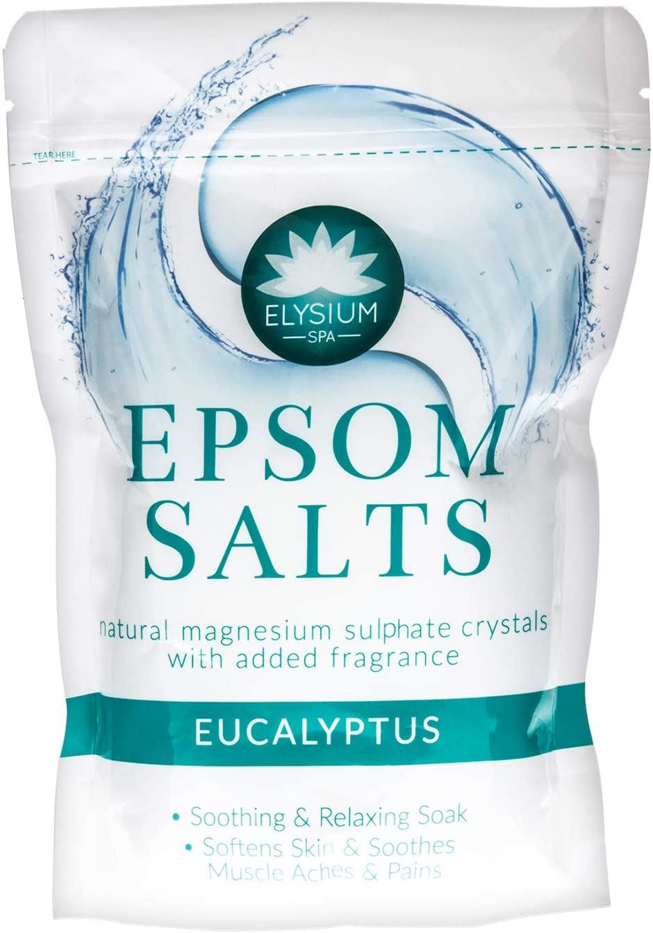 Epsom Bath Salts Elysium Spa Magnesium Sulphate Ache Relax Soak Scented 450G