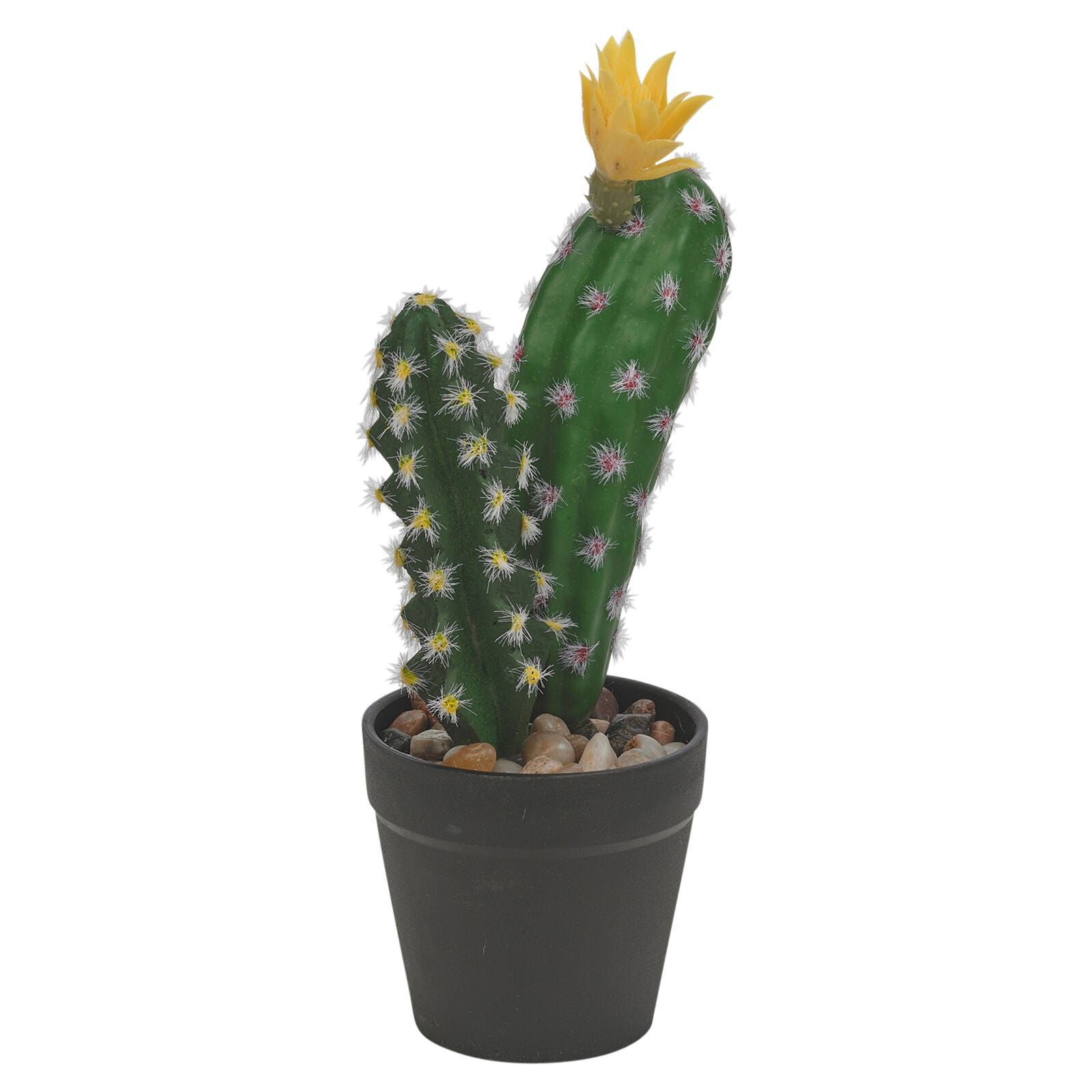 Artificial Cactus in Pot 25Cm Faux House Plant Fake Tropical Succulent Plants